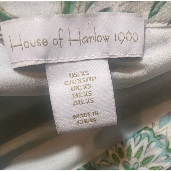 NEW House of Harlow 1960 Women’s XS White Floral Tiered Maxi Dress Sleeveless - Picture 12 of 14